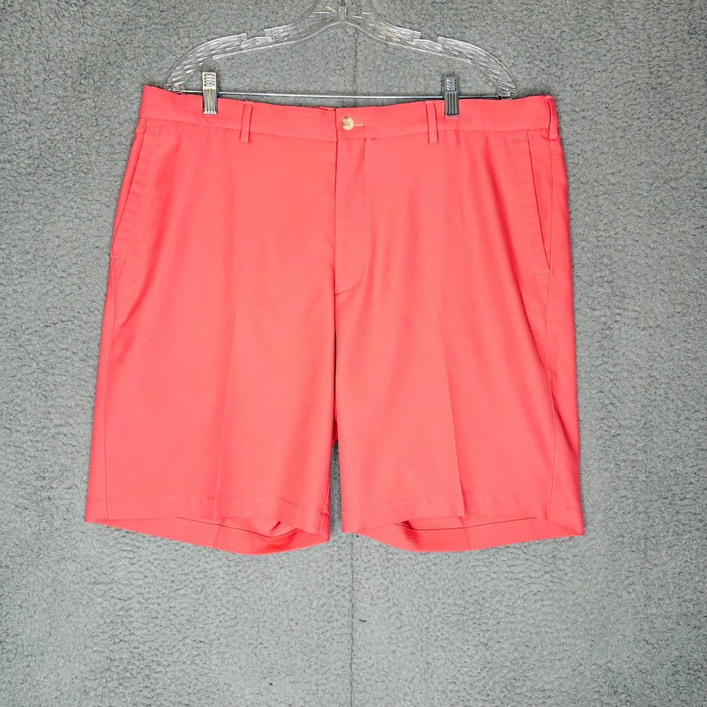 Peter Millar Crown Sport Mens 38 Salmon Pink Golf Shorts MS19EB82 Performance